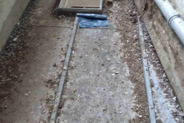 Toiture zinc AVANT nettoyage