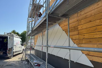 Bardage écaille , Complexe scolaire - Soudron (51) , 2025 